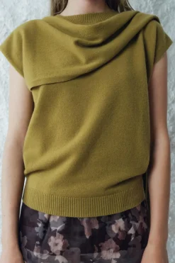 Outlet TOP PUNTO BUFANDA 100% LANA Mujer Cárdigan / Jerséis|Punto