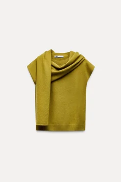 Outlet TOP PUNTO BUFANDA 100% LANA Mujer Cárdigan / Jerséis|Punto