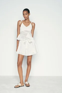 Discount TOP PUNTO COMBINADO BORDADOS PERFORADOS Mujer Cárdigan / Jerséis|Punto