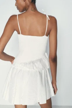 Discount TOP PUNTO COMBINADO BORDADOS PERFORADOS Mujer Cárdigan / Jerséis|Punto