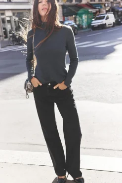 Fashion TOP PUNTO CUELLO PERKINS Mujer Cárdigan / Jerséis|Punto