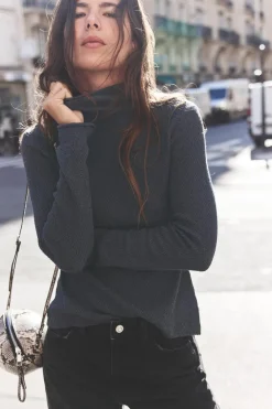 Fashion TOP PUNTO CUELLO PERKINS Mujer Cárdigan / Jerséis|Punto