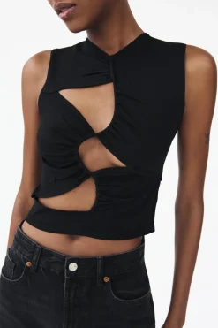 Outlet TOP PUNTO CUT OUT Mujer Cárdigan / Jerséis|Punto