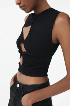 Outlet TOP PUNTO CUT OUT Mujer Cárdigan / Jerséis|Punto