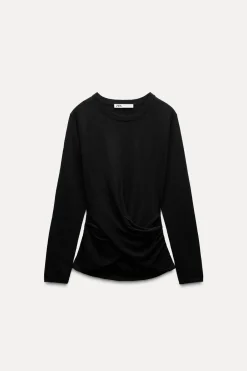 Sale TOP PUNTO DELANTERO CRUZADO Mujer Cárdigan / Jerséis|Punto