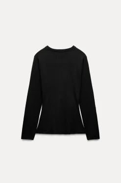 Sale TOP PUNTO DELANTERO CRUZADO Mujer Cárdigan / Jerséis|Punto