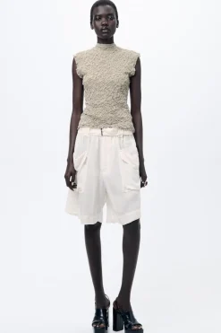 Best TOP PUNTO EFECTO ARRUGADO Mujer Cárdigan / Jerséis|Punto