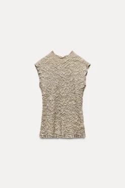 Best TOP PUNTO EFECTO ARRUGADO Mujer Cárdigan / Jerséis|Punto