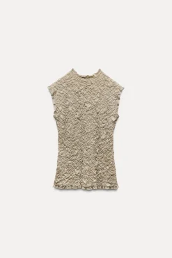 Best TOP PUNTO EFECTO ARRUGADO Mujer Cárdigan / Jerséis|Punto