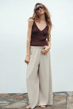 Online TOP PUNTO ESCOTE PICO Mujer Cárdigan / Jerséis|Punto