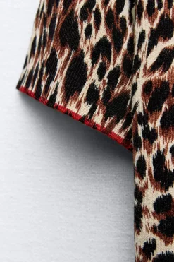 Discount TOP PUNTO ESTAMPADO ANIMAL Mujer Cárdigan / Jerséis|Punto