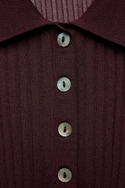 Hot TOP PUNTO FINO CANALÉ Mujer Cárdigan / Jerséis|Punto