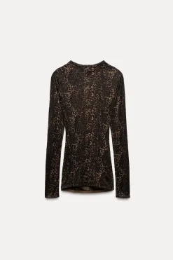 Online TOP PUNTO FINO JACQUARD ANIMAL Mujer Cárdigan / Jerséis|Punto