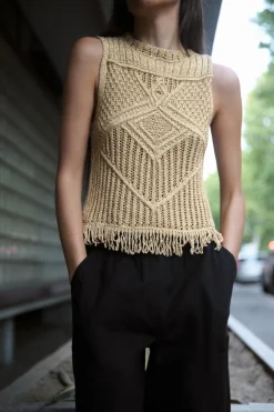 Clearance TOP PUNTO FLECOS HILO METALIZADO Mujer Cárdigan / Jerséis|Punto