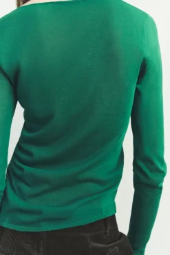 Clearance TOP PUNTO FRUNCES LATERALES Mujer Cárdigan / Jerséis|Punto