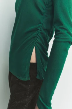 Clearance TOP PUNTO FRUNCES LATERALES Mujer Cárdigan / Jerséis|Punto