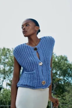 Hot TOP PUNTO GRUESO Mujer Cárdigan / Jerséis|Punto