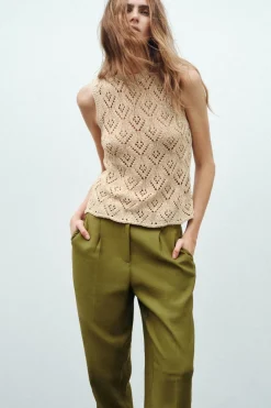 Sale TOP PUNTO HILO METALIZADO Mujer Cárdigan / Jerséis|Punto