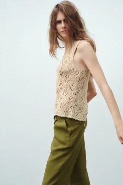 Sale TOP PUNTO HILO METALIZADO Mujer Cárdigan / Jerséis|Punto