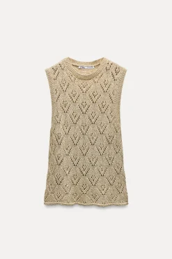 Sale TOP PUNTO HILO METALIZADO Mujer Cárdigan / Jerséis|Punto