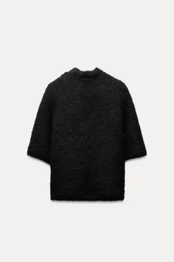 New TOP PUNTO LAZO ORGANZA Mujer Cárdigan / Jerséis|Punto