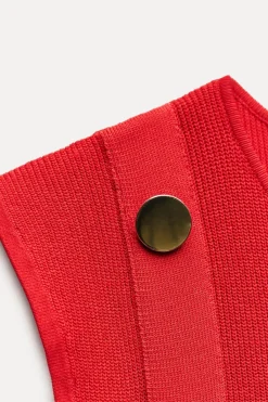 Hot TOP PUNTO LISO BOTÓN DORADO Mujer Cárdigan / Jerséis|Punto