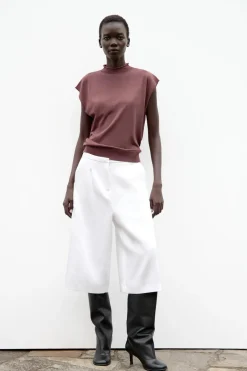 Best TOP PUNTO LISO MANGA SISA Mujer Cárdigan / Jerséis|Punto