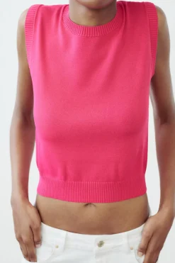 Discount TOP PUNTO LISO RIB Mujer Cárdigan / Jerséis|Punto