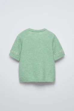 Niños ZARA 6 - 14 Años·Punto|6 - 14 Años·Total Look<TOP PUNTO PERLAS