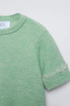 Niños ZARA 6 - 14 Años·Punto|6 - 14 Años·Total Look<TOP PUNTO PERLAS