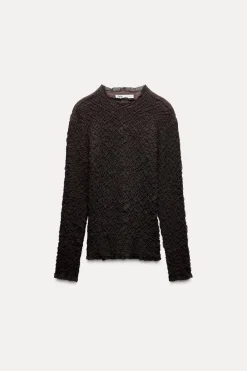 Sale TOP PUNTO TEXTURA Mujer Cárdigan / Jerséis|Punto