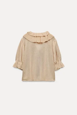 Outlet TOP PUNTO VOLANTES Mujer Cárdigan / Jerséis|Punto