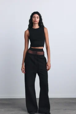 Best TOP RIB ABERTURA ESPALDA Mujer Tops / Bodies|Sudaderas / Joggers