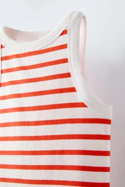 Niños ZARA 6 - 14 Años·Camisetas<TOP RIB RAYAS