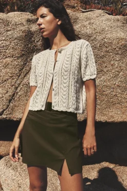 Sale TOP ROMÁNTICO PUNTO ENCAJE Y PERLAS Mujer Cárdigan / Jerséis|Punto