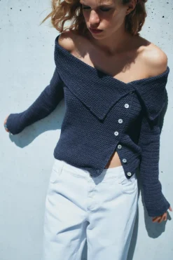 Clearance TOP RÚSTICO PUNTO Mujer Cárdigan / Jerséis|Punto