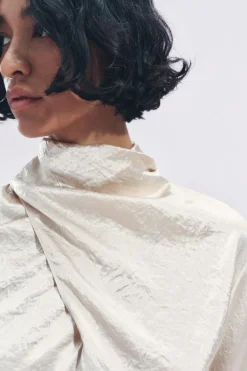 Sale TOP SATINADO DRAPEADO ZW COLLECTION Mujer Tops / Bodies