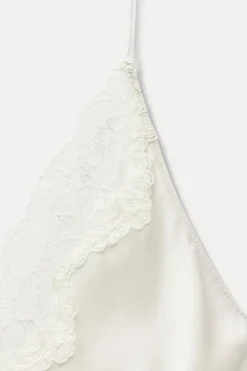 Best TOP SATINADO ENCAJE ZW COLLECTION Mujer Tops / Bodies