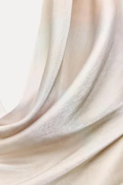 Fashion TOP SATINADO HALTER DRAPEADO Mujer Tops / Bodies