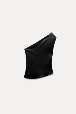 Sale TOP SATINADO PLIEGUES Mujer Tops / Bodies