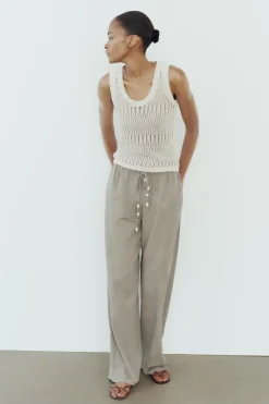 Discount TOP SISA PUNTO HILO METALIZADO Mujer Cárdigan / Jerséis|Punto