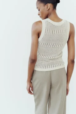 Discount TOP SISA PUNTO HILO METALIZADO Mujer Cárdigan / Jerséis|Punto