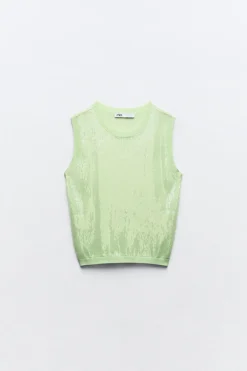 Sale TOP SISA PUNTO LENTEJUELAS Mujer Cárdigan / Jerséis|Punto