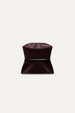 Sale TOP TERCIOPELO CINTURÓN Mujer Tops / Bodies