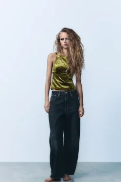 Sale TOP TERCIOPELO LAZOS Mujer Tops / Bodies