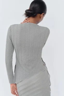 Outlet TOP TEXTURA ASIMÉTRICA Mujer Tops / Bodies