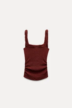 Fashion TOP TEXTURA TIRANTES Mujer Tops / Bodies