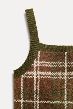 Clearance TOP TIRANTES PUNTO CUADROS Mujer Cárdigan / Jerséis|Punto