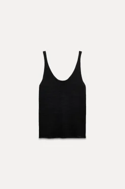 Sale TOP TIRANTES PUNTO LISO CON LINO Mujer Cárdigan / Jerséis|Punto