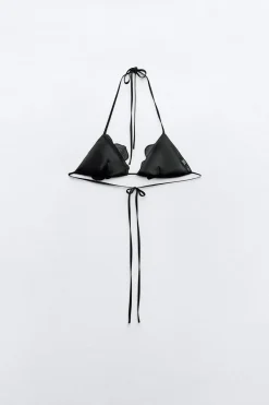 Sale TOP TRIANGULAR FLORES BRILLOS Mujer Tops / Bodies